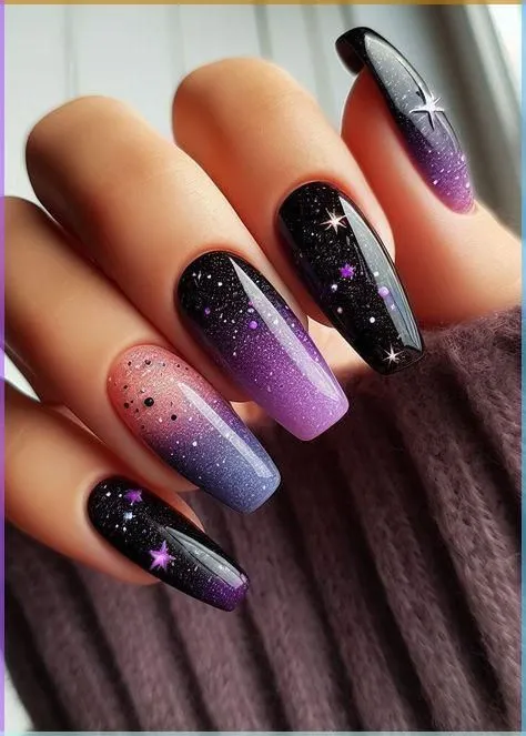 manicure with sparkle
