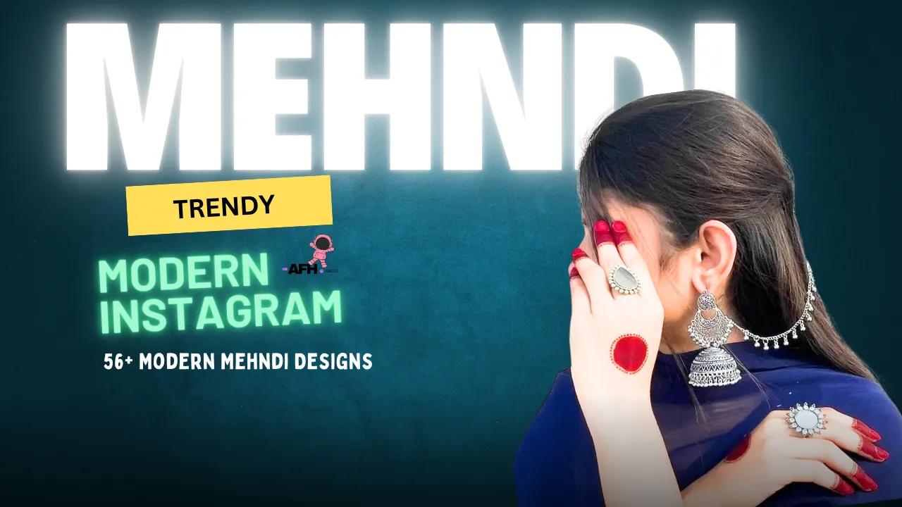 modern instagram trendy mehndi design
