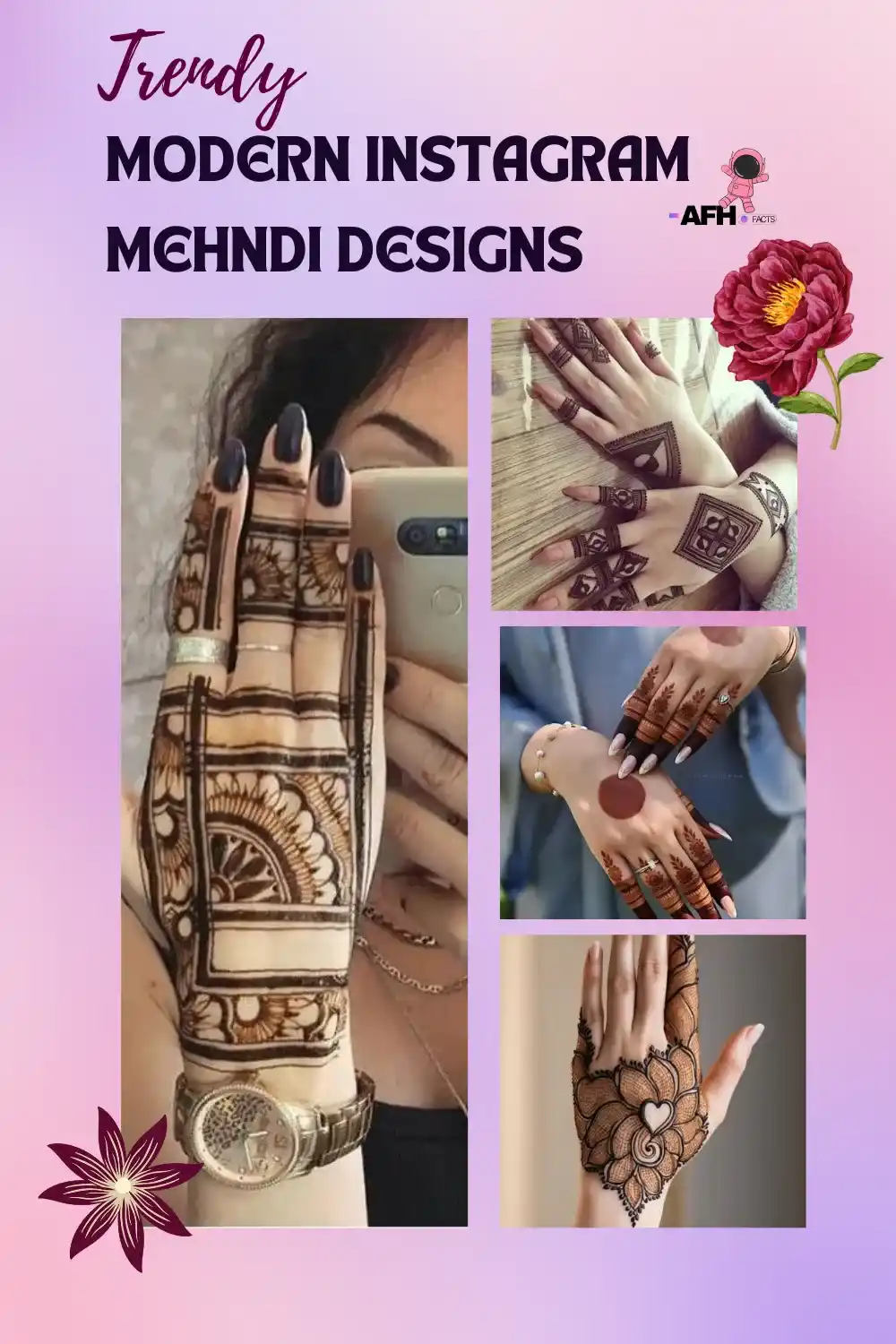 modern instagram trendy mehndi designs