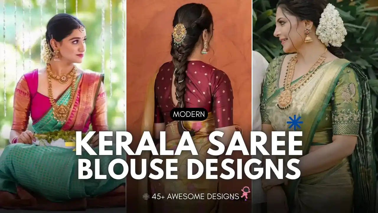 modern kerala saree blouse designs