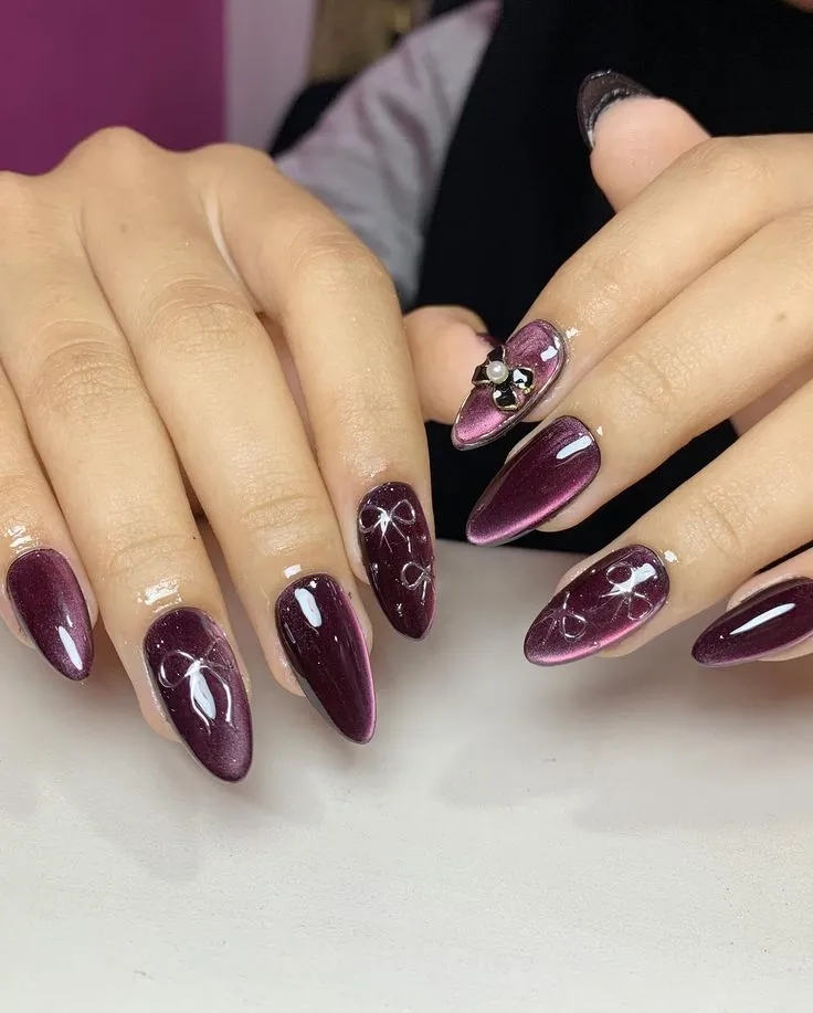 pastel purple nail art