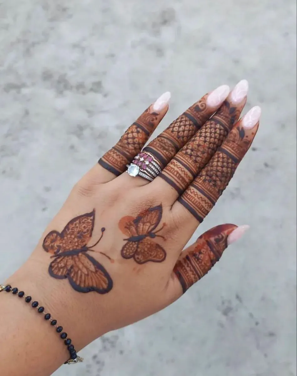 rose mehndi design