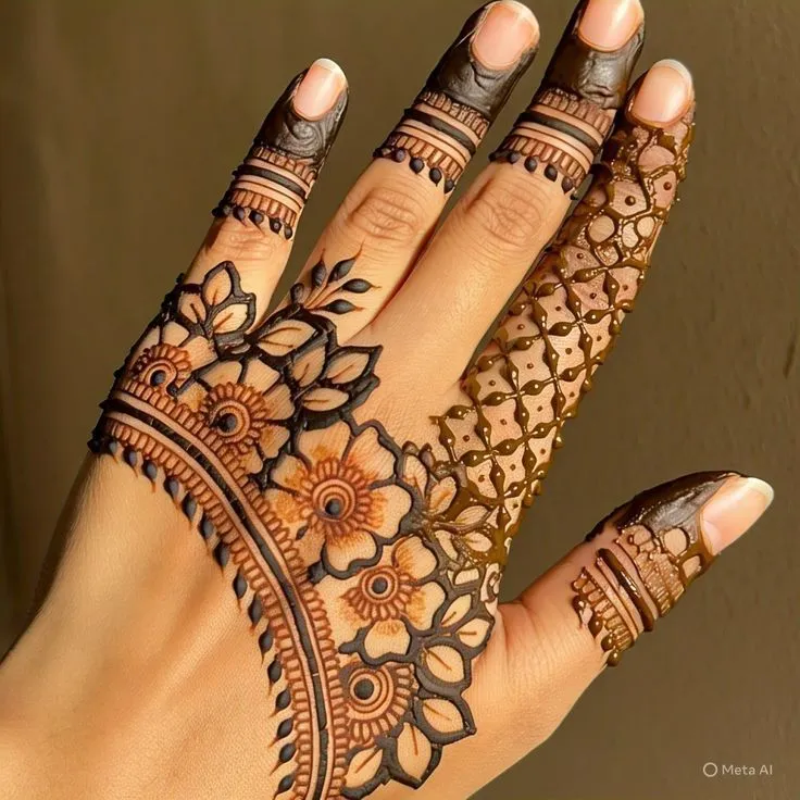 royal rose mehndi for brides