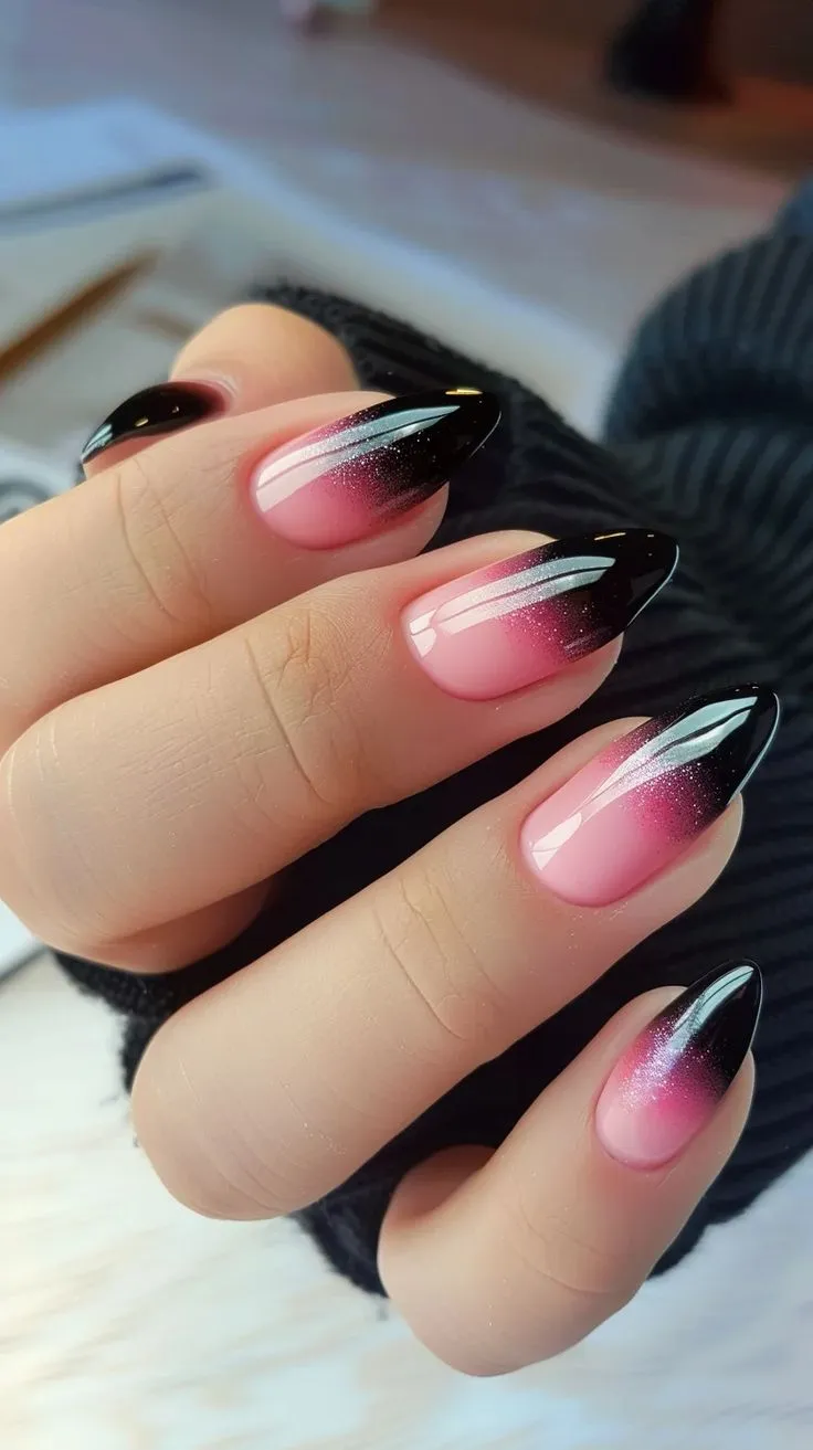 simple glitter nail art