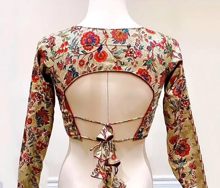 sleeveless blouse design back side