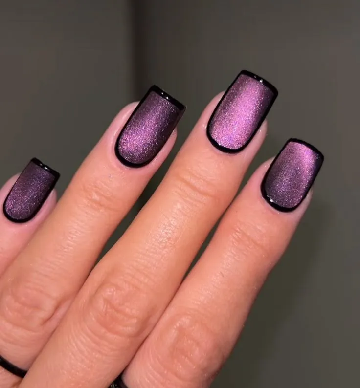 violet nail art