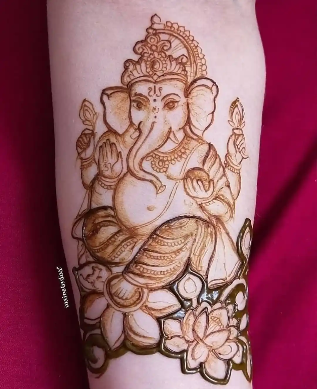 Advanced Ganesha Mehndi Art