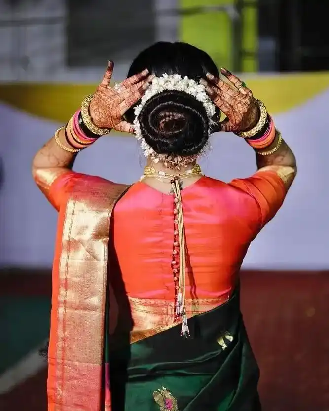 Banarasi Saree Back Blouse Design