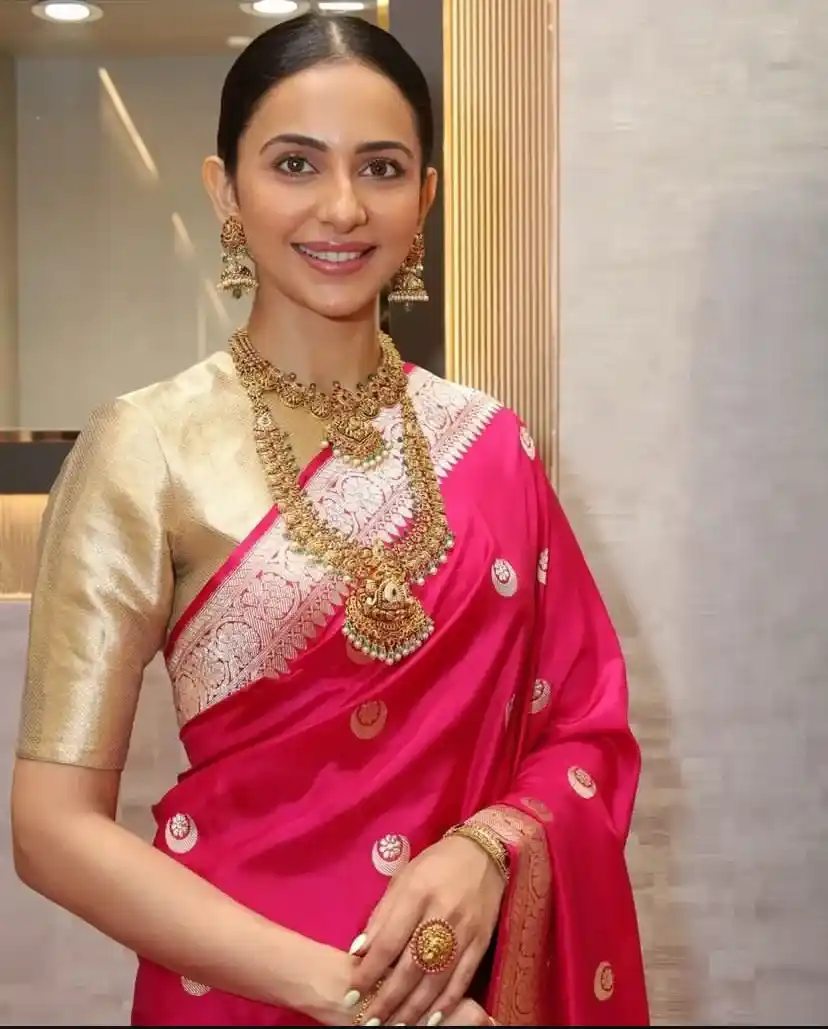 Banarasi Saree Blouse Engagement Design
