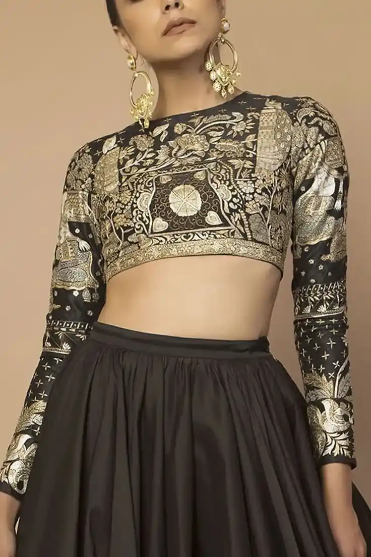 Black Blouse Design Full Sleeves