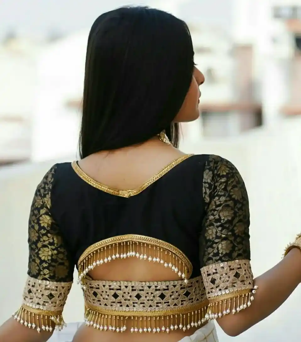 Black Blouse Design Latest