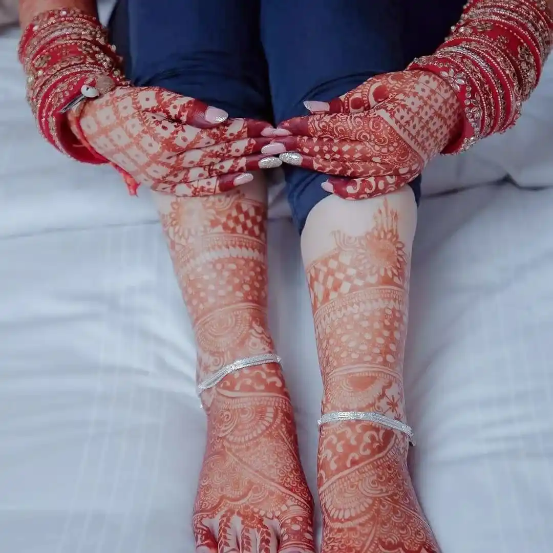 Casual Foot Henna Designs