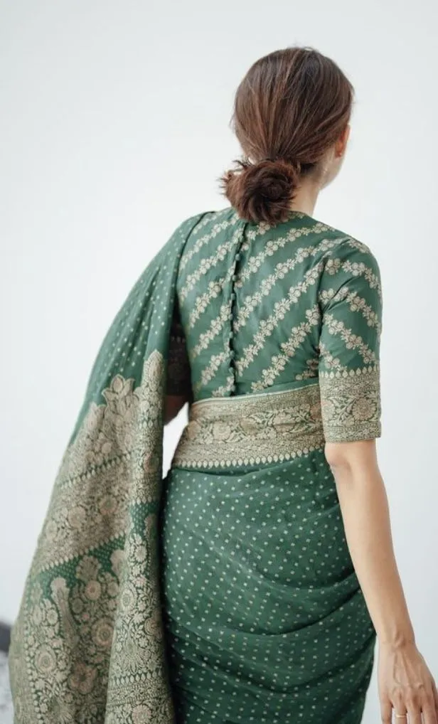 Celebrity Inspired Banarasi Saree Blouse