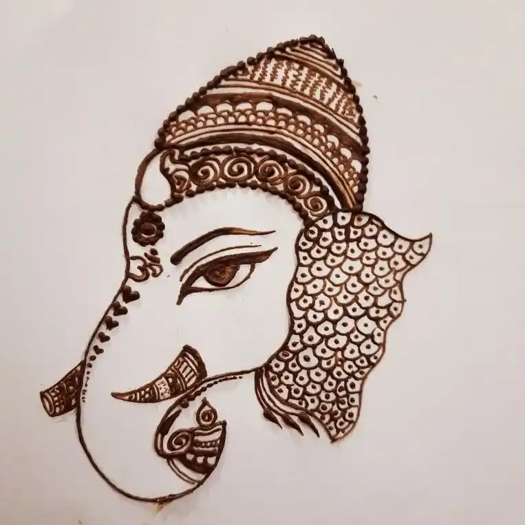 Contemporary Ganesha Mehndi