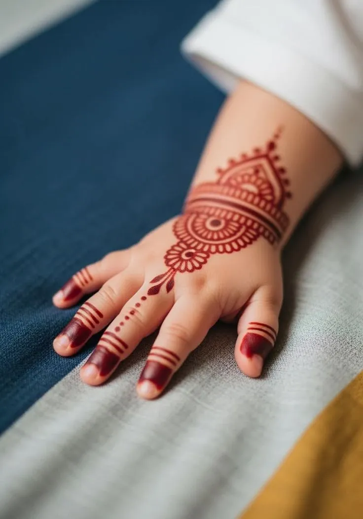 Cute Easy Mehndi Designs For Kids