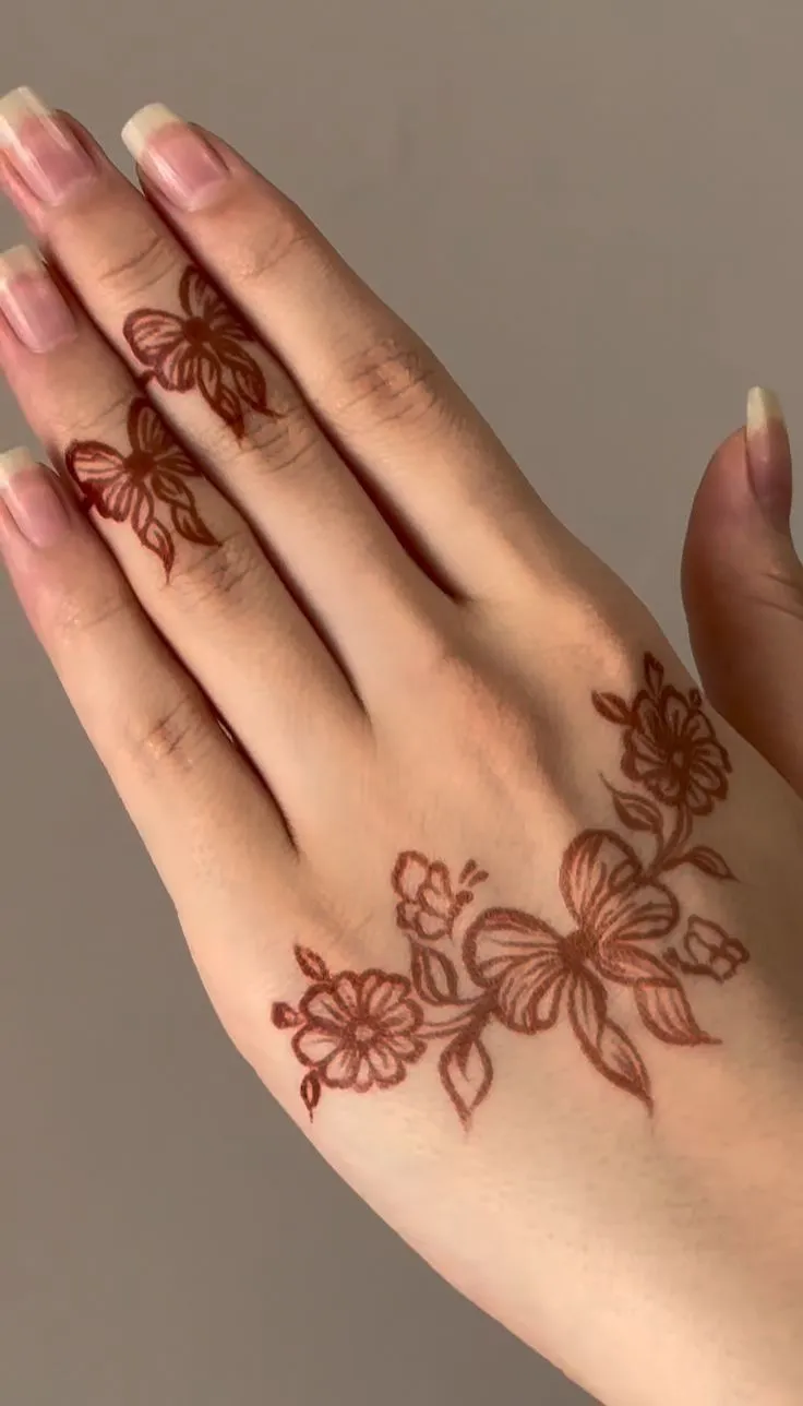 Cute Mehndi Designs For Kids Easy