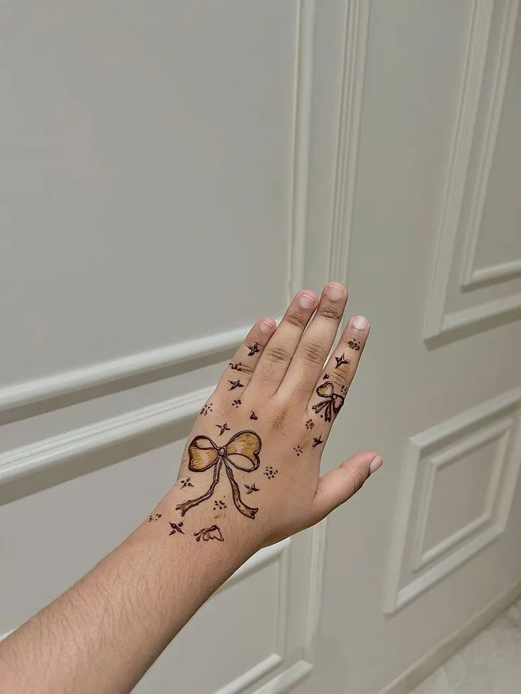 Cute Mehndi Designs for Kids Wedding