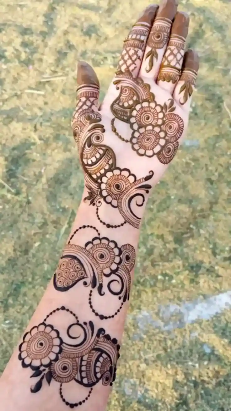 Easy Mehndi Designs For Full Palm