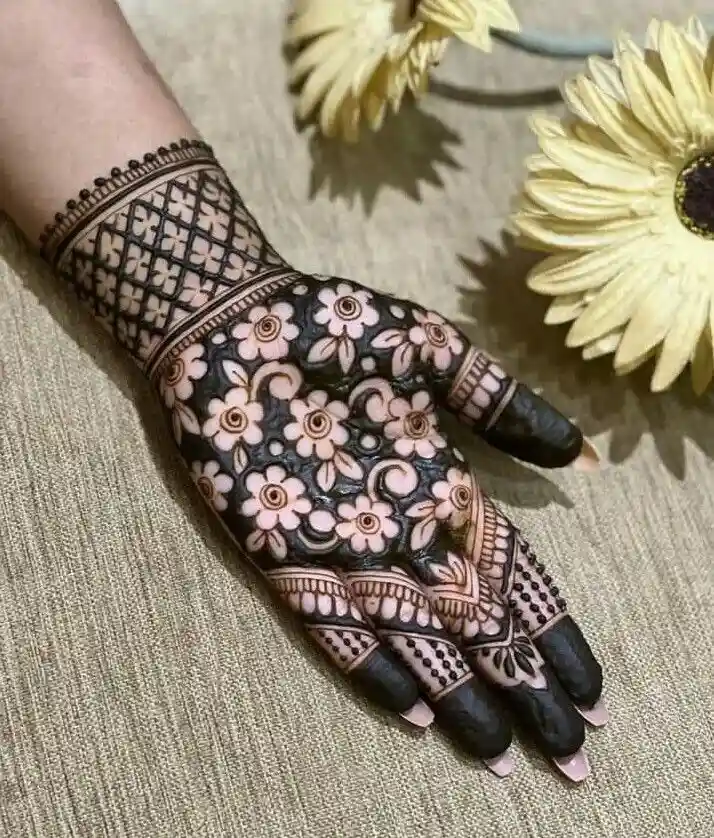 Easy Palm Mehndi Designs