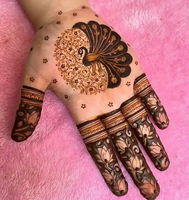 Easy Stylish Full Hand Mehndi Design