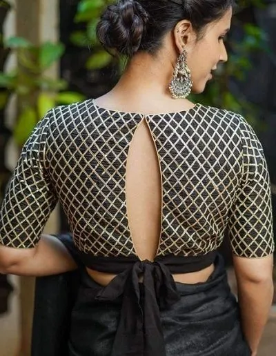 Easy to Stitch Black Blouse