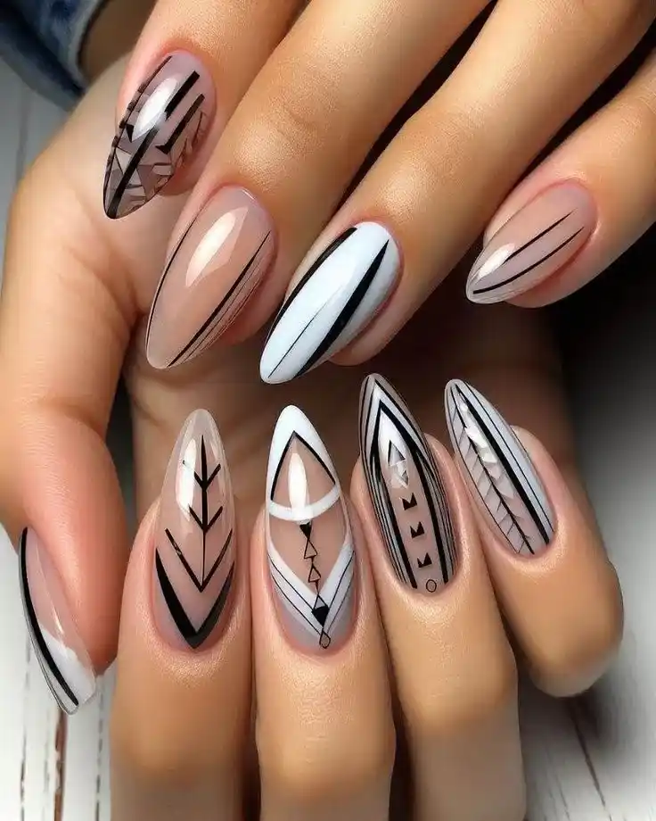 French Nail Extension Design
