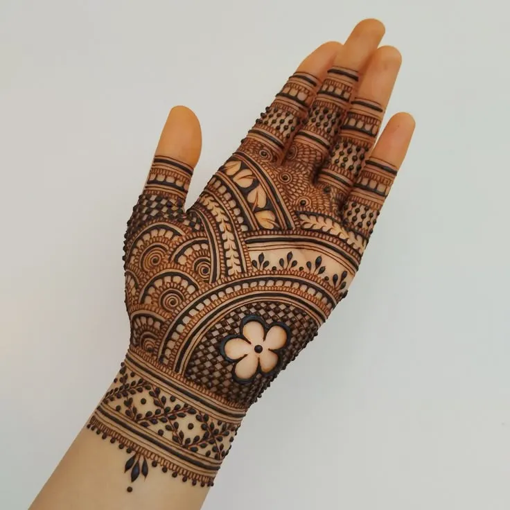 Full palm mehndi images HD