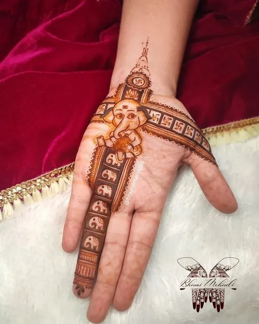 Ganesha Mehndi Tutorial Step By Step