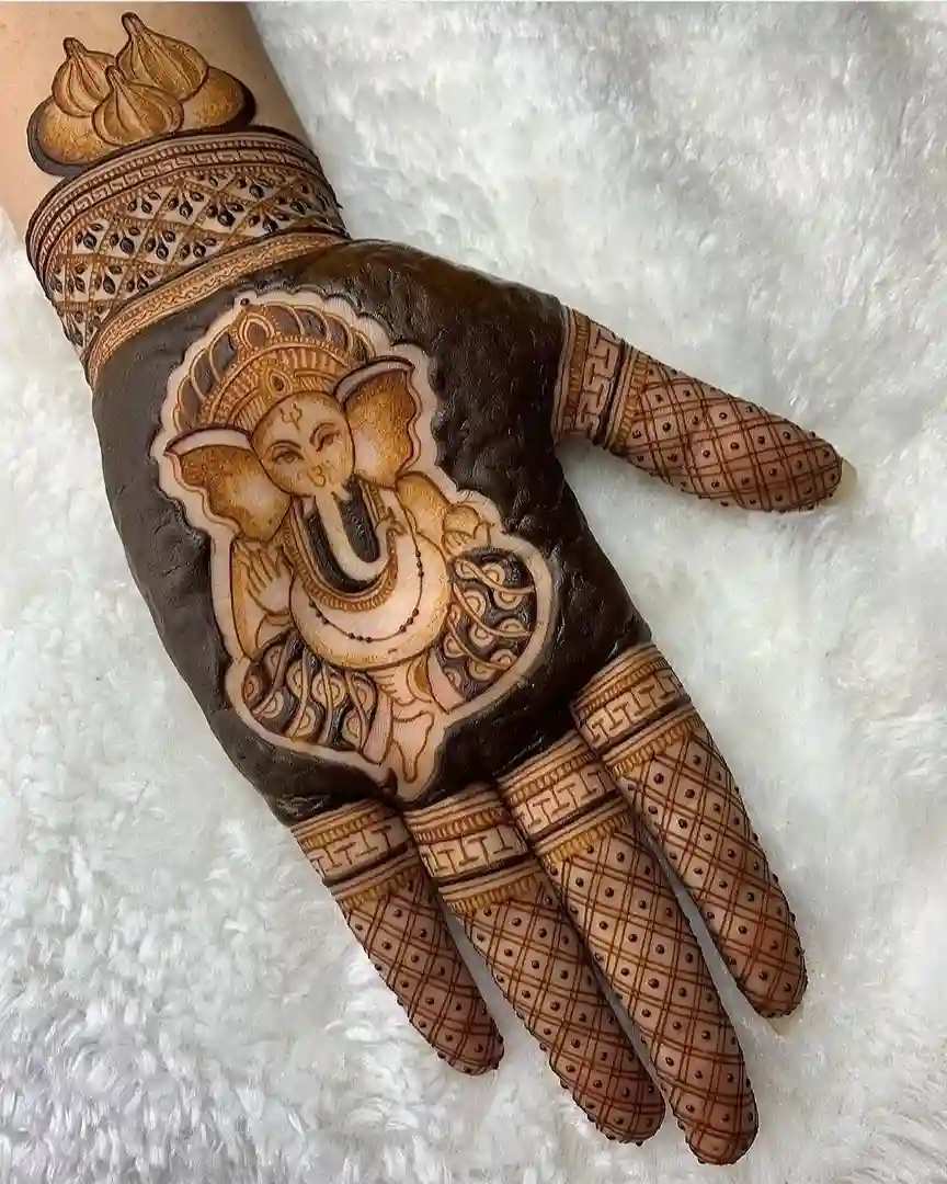 Ganpati Bappa Morya Mehndi