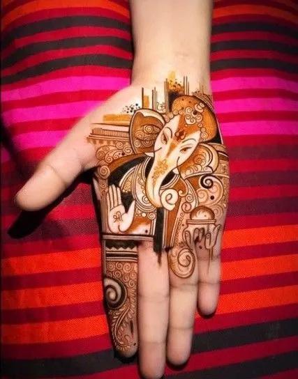 How To Draw Ganesha Mehndi