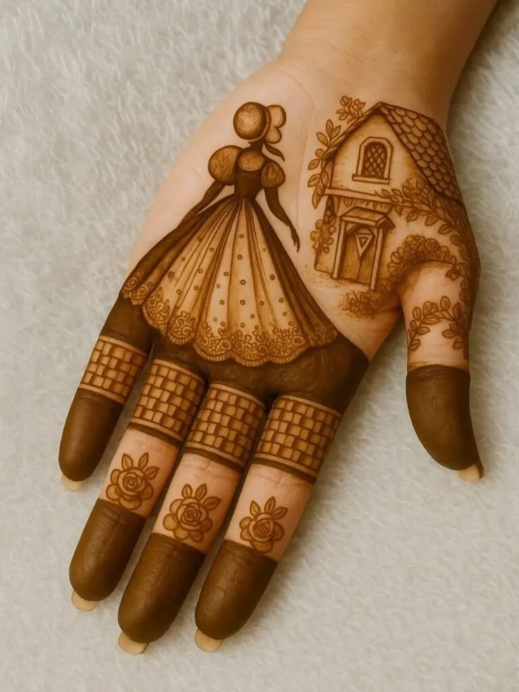 Instagrammable palm henna