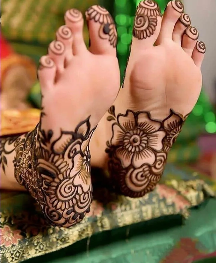 Instep Henna Designs