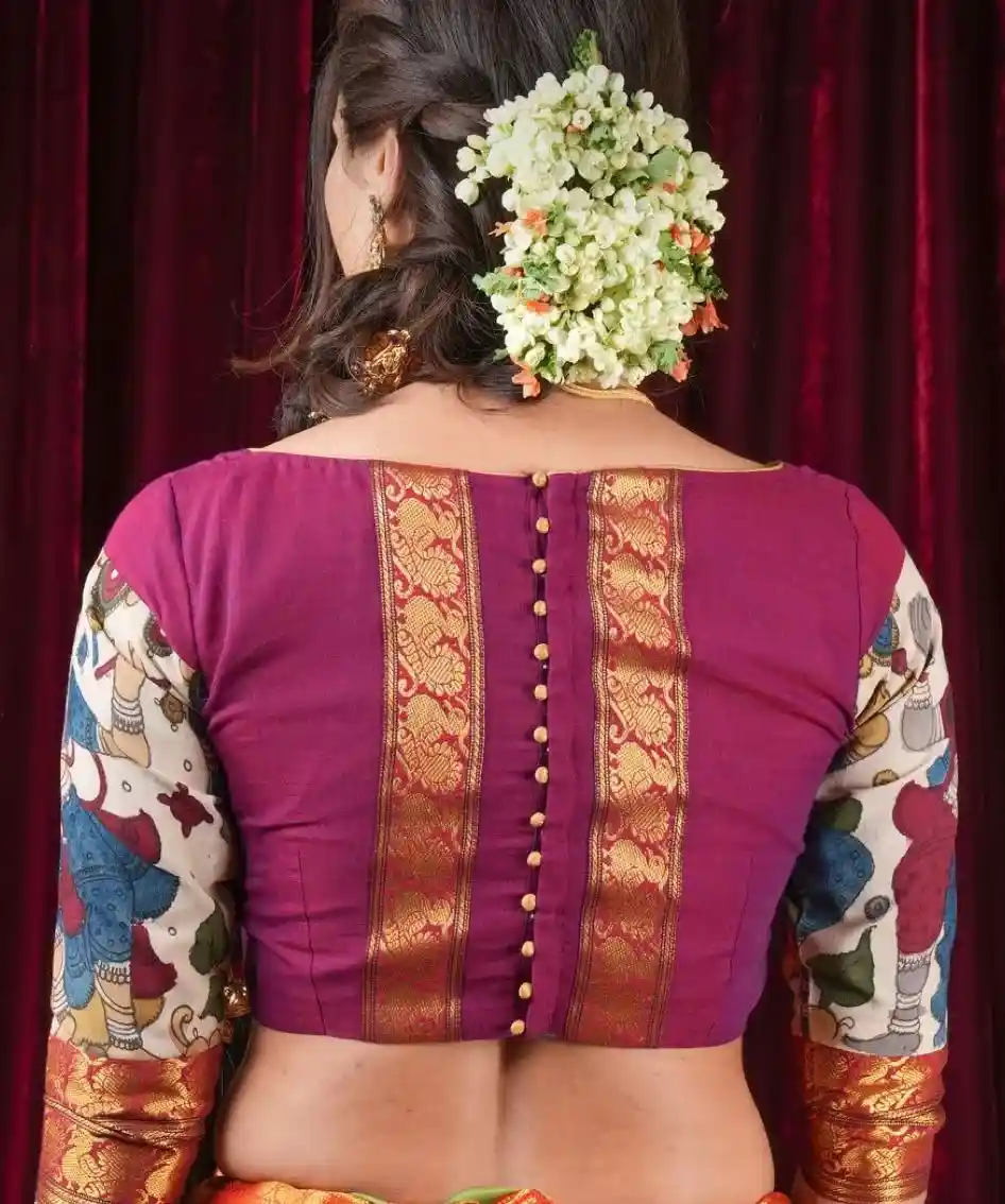 Latest Blouse Designs For Pattu Sarees