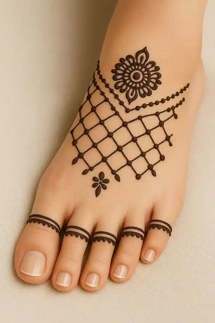 Legs Mehndi Designs