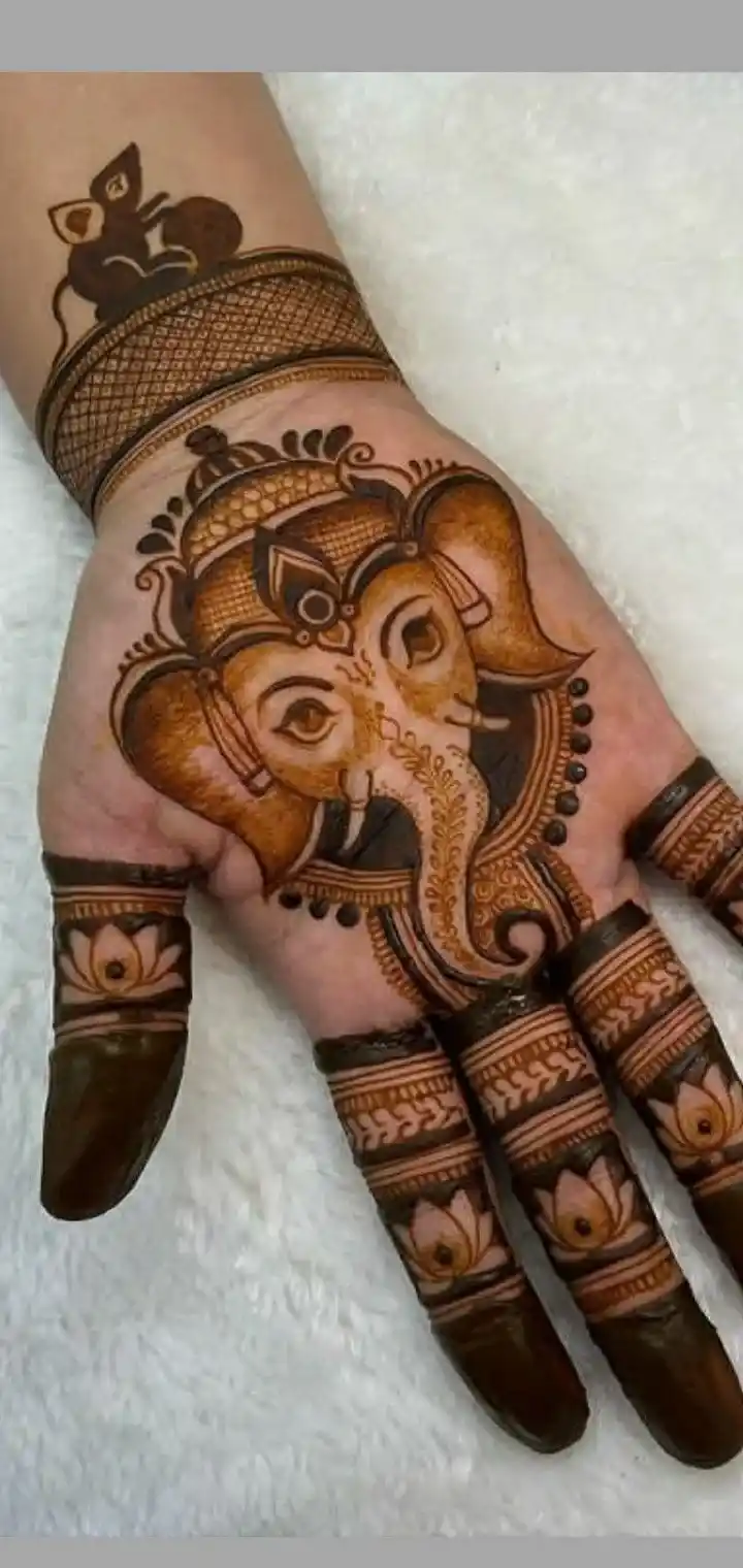 Mehndi Design Of Lord Ganesha