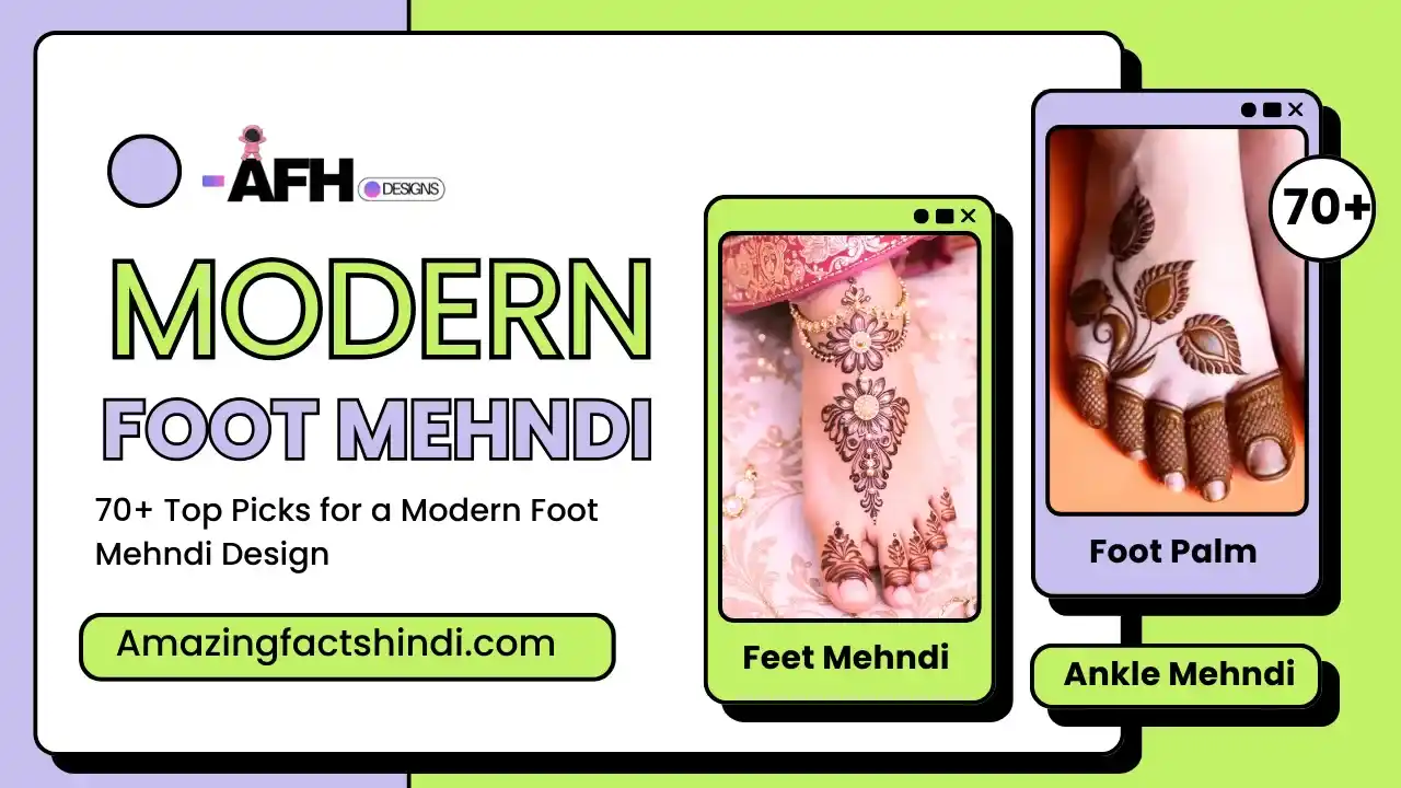 Modern Foot Mehndi Design