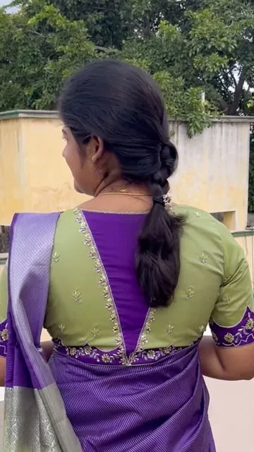 Multi Color Patch Work Blouse