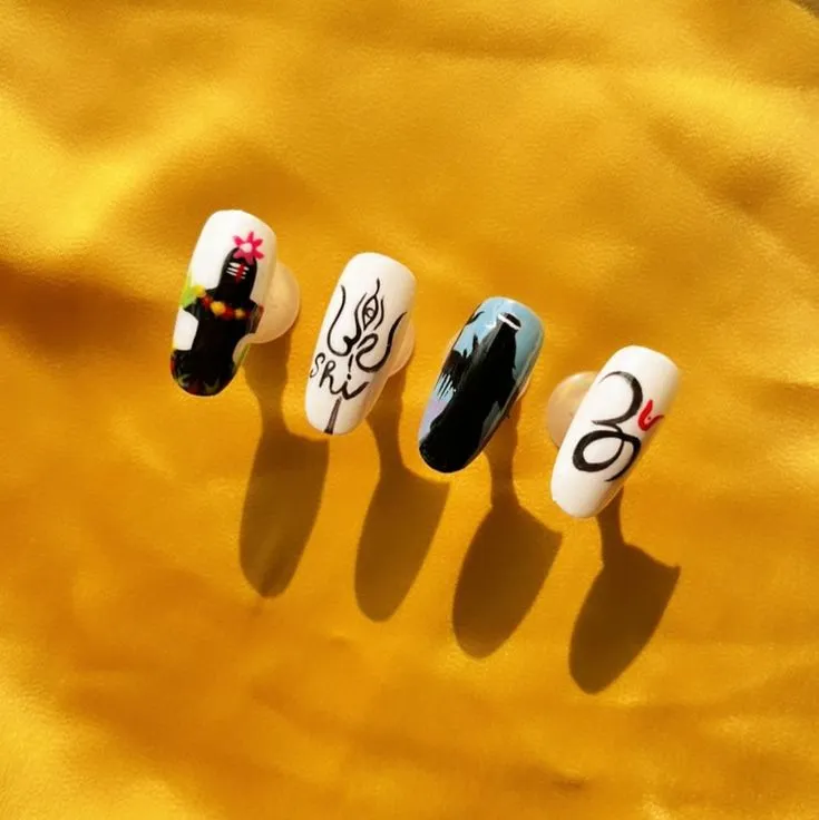 Nail Extension Design For Bride