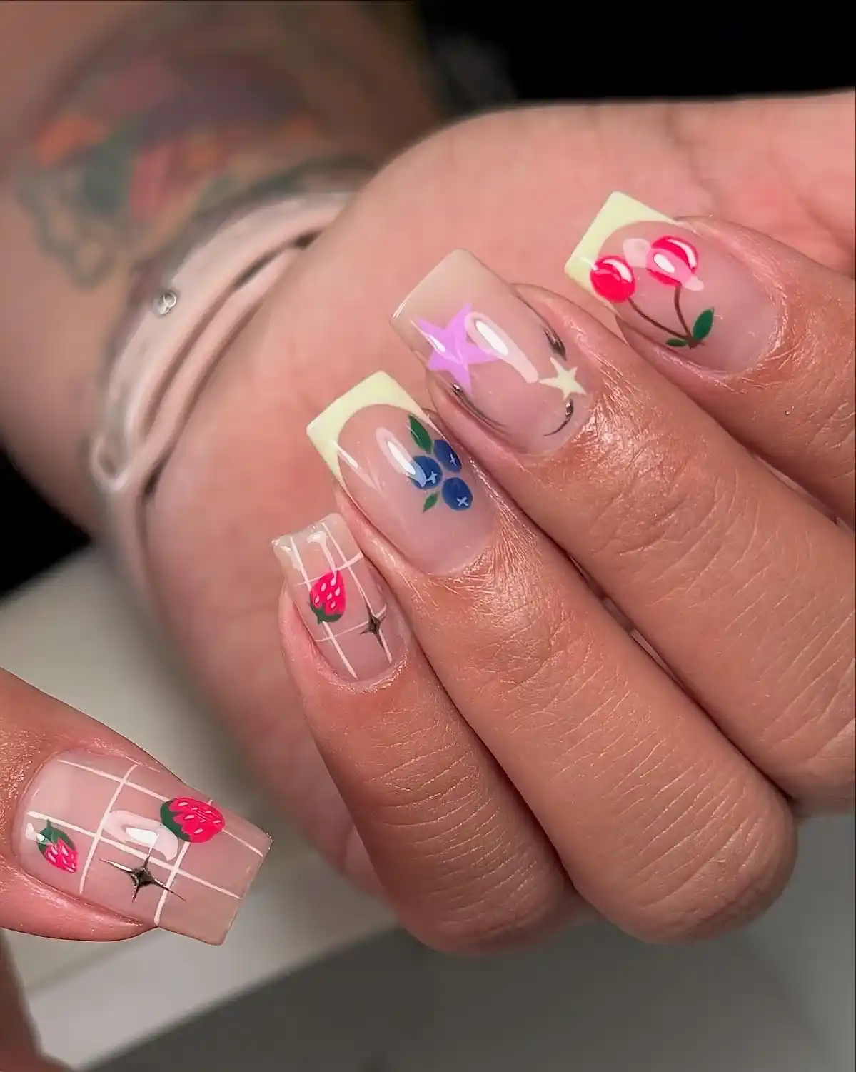 Nail Extension Designs With Glitter