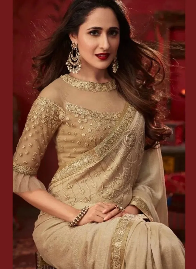 Net Sarees With Blouse Patterns