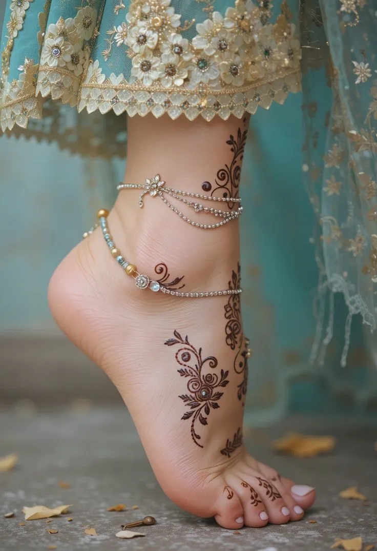 New Feet Mehndi Designs
