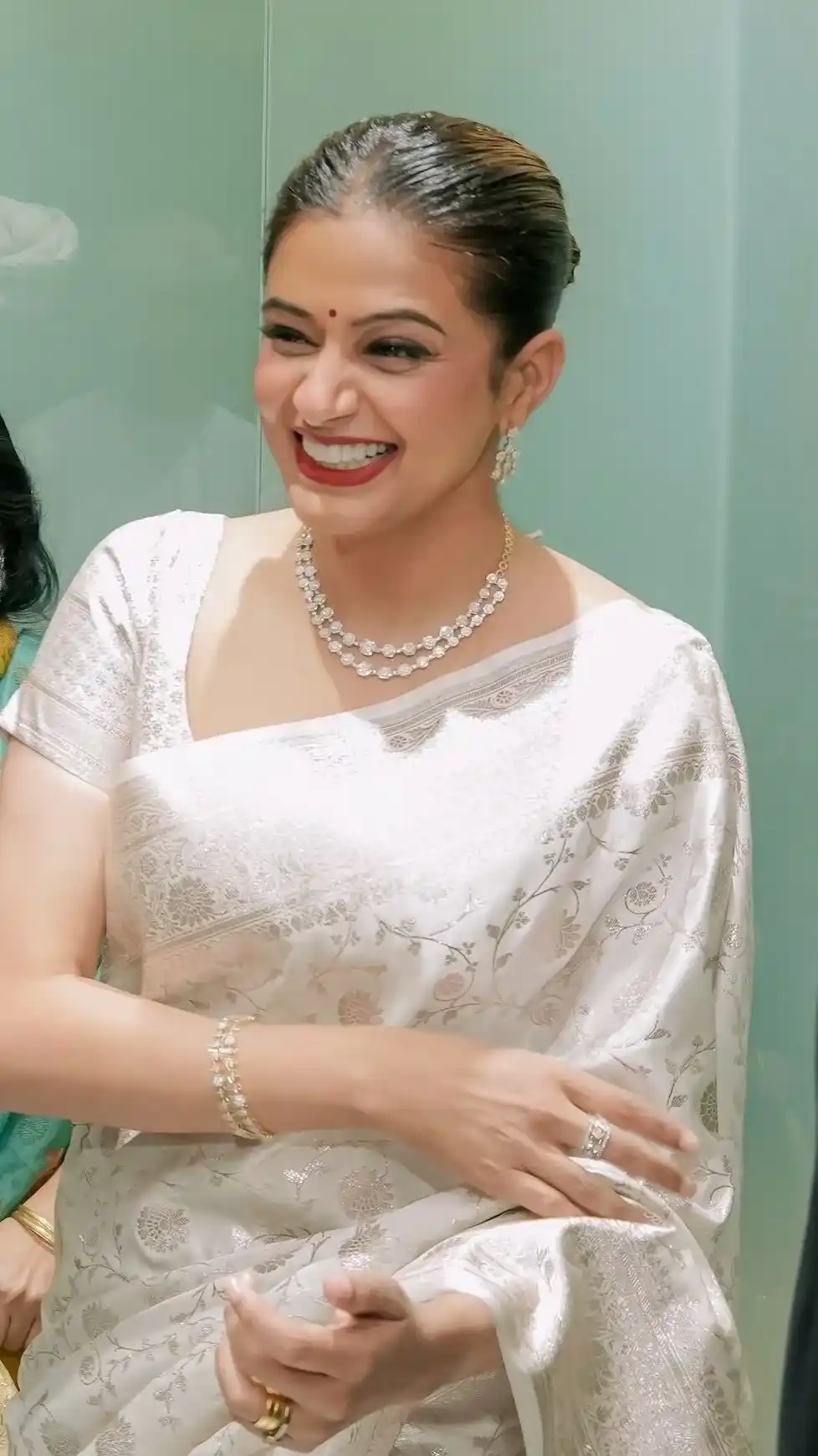 Off Shoulder Pattu Saree Blouse
