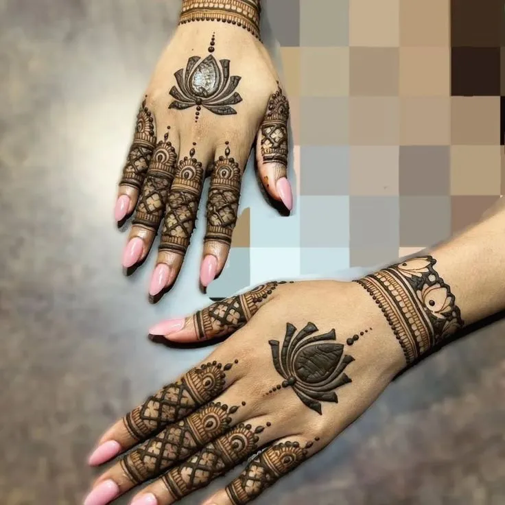 Onam bridal mehndi
