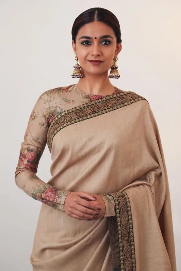 Pattu Saree Blouse Designs With Full Sleeves