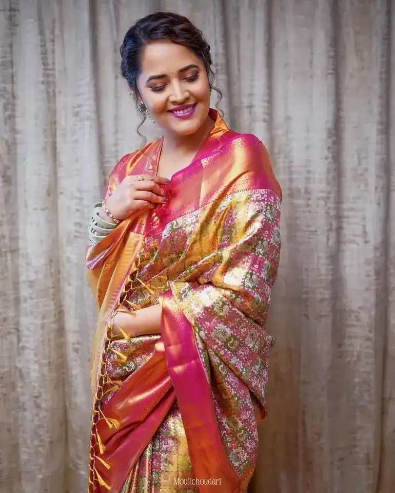 Pattu Saree Blouse V Neck Design
