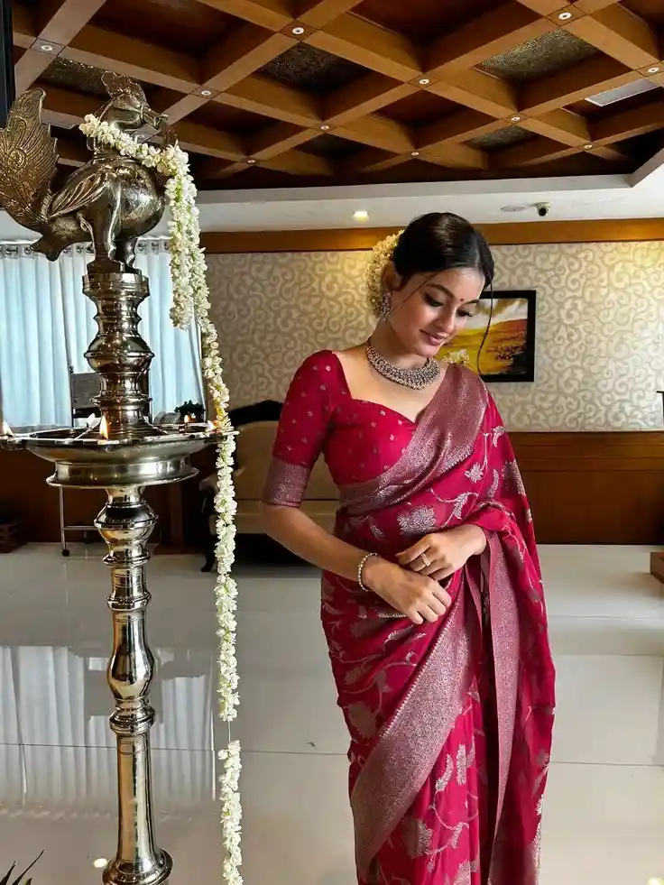 Pattu Saree Maggam Work Blouse Designs