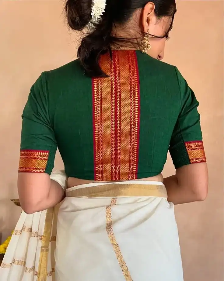 Simple Blouse Designs For Pattu Sarees