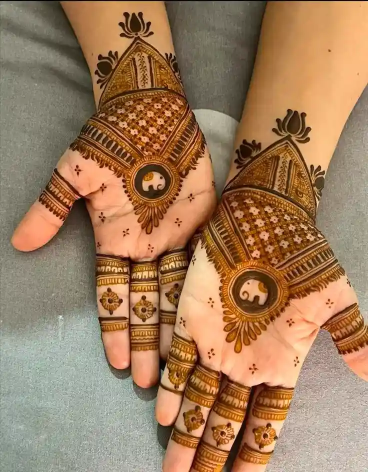 Simple Full Hand Mehndi Design Front And Back