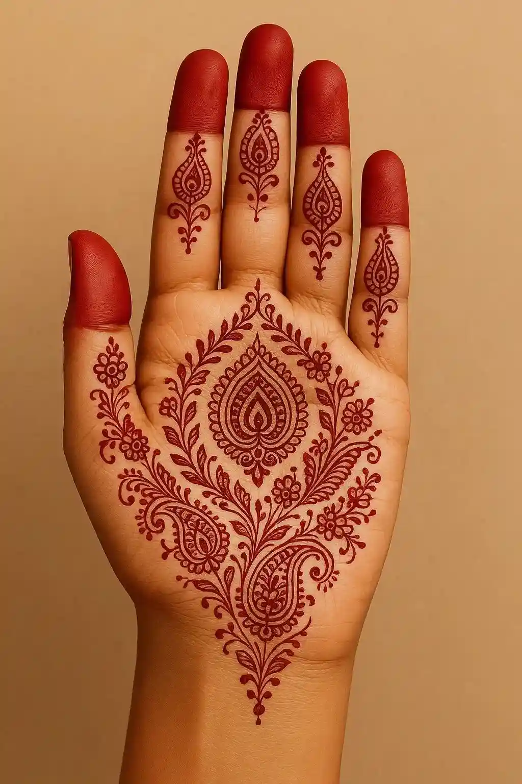 Simple Full Hand Mehndi Design Photo