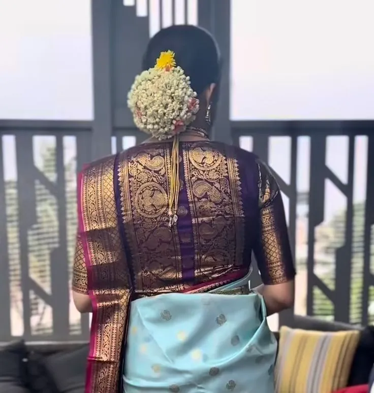 South Indian Patch Work Blouse Designs